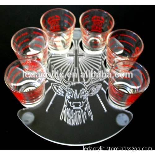 acrylic shot glass holder tray